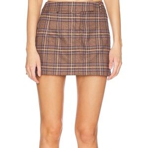 NWT Lovers and Friends Leah plaid skirt size small